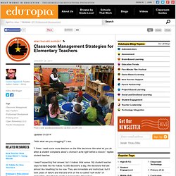 Classroom Management Strategies for Elementary Teachers