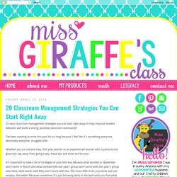20 Classroom Management Strategies You Can Start Right Away