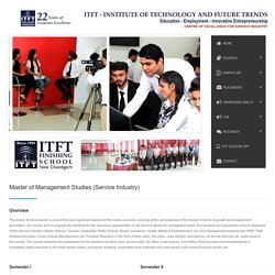 Master of Management Studies in Service Industry — ITFT College