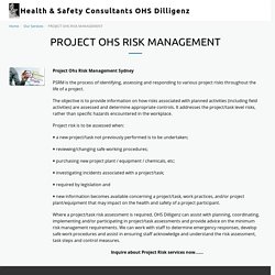 Ohs Risk Management Sydney