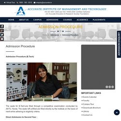 Admission Procedure