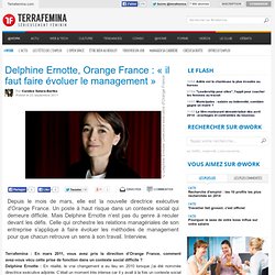 Delphine Ernotte, Orange France : « il faut faire évoluer le management »