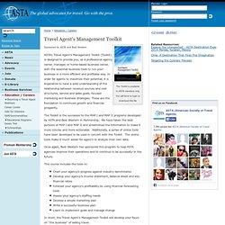 Travel Agent's Management Toolkit - Education / Careers - ASTA