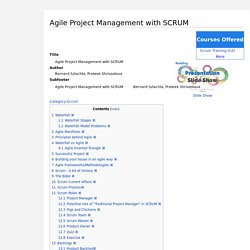 Agile Project Management with SCRUM - Training Material