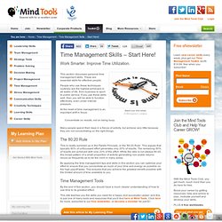 Time Management - Start Here for Time Management Training from MindTools