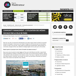 Community management : l’utilisation des médias sociaux par la ville de Paris
