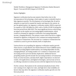 Mobile Workforce Management Signature Verification Market Research Report-... — Hrishiwg1