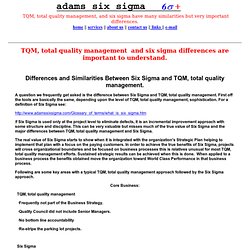 literature review total quality management