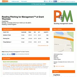 Reading Pitching for Management™ at Grant Thornton