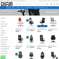 Get leather manager chair in all over Pakistan - Imported