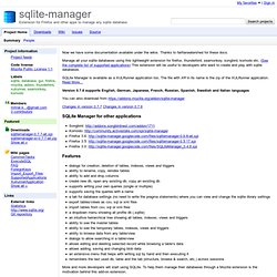 sqlite-manager - Google Code
