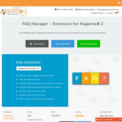 FAQ Manager - Magento 2 FAQ Extension