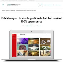 Fab Manager : le site de gestion de Fab Lab devient 100% open source