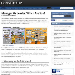 Manager or Leader: Which Are You?