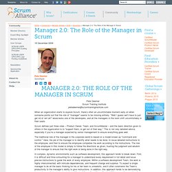 Manager 2.0: The Role of the Manager in Scrum