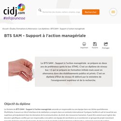 BTS SAM - Support à l'action managériale