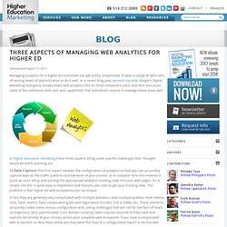 Three Aspects of Managing Web Analytics for Higher Ed Marketing