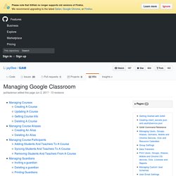 Managing Google Classroom · jay0lee/GAM Wiki