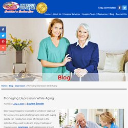 Managing Depression While Aging