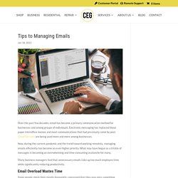 Tips to Managing Emails