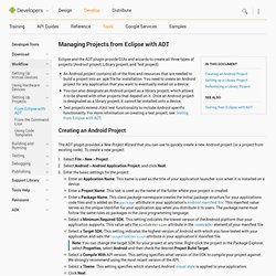 Managing Projects from Eclipse with ADT