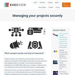 Managing your projects securely - Execview