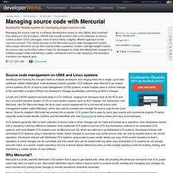 : Managing source code with Mercurial