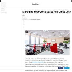 Managing Your Office Space And Office Desk