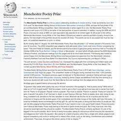 Manchester Poetry Prize