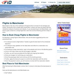 Cheap Flights to Manchester (MAN) Flight Tickets - FlightinfoDesk