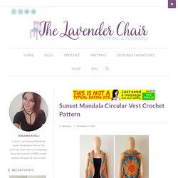 Sunset Mandala Circular Vest Crochet Pattern - The Lavender Chair