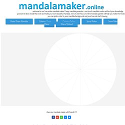 Mandala Maker Online, Free Mandala Generator