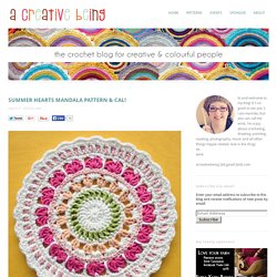 summer hearts mandala pattern & CAL! - a creative being
