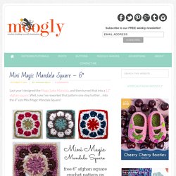 Mini Magic Mandala Square: Free #Crochet Pattern on Moogly!