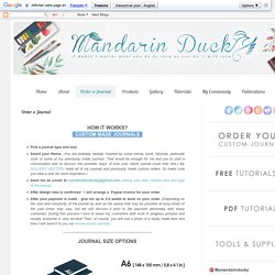 Mandarin Duck: Order a Journal