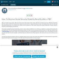 How To Receive Social Security Disability Benefits After a TBI?