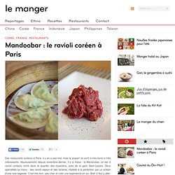 Mandoobar, restaurant de ravioli coréens à Paris