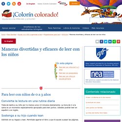 Maneras divertidas y eficaces de leer con los niños