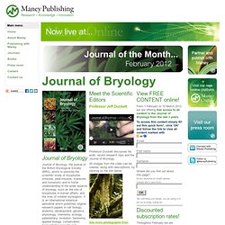 Maney Publishing - Journal-of-the-month-jbr