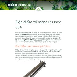 Đặc điểm vỏ màng RO Inox 304