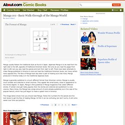Manga 101 - Basics of Manga - Format and Appearance of Manga
