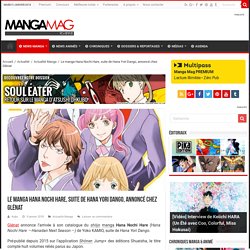 Le manga Hana Nochi Hare, suite de Hana Yori Dango, annoncé chez Glénat