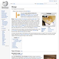 Mange - Wikipedia, the free encyclopedia - Aurora