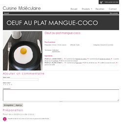 Oeuf au plat mangue-coco