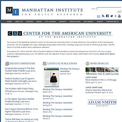 Center for the American University at the Manhattan Institute