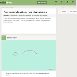 5 manières de dessiner des dinosaures