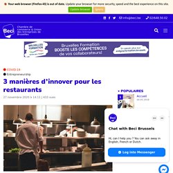 3 manières d’innover pour les restaurants