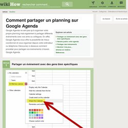 5 manières de partager un planning sur Google Agenda