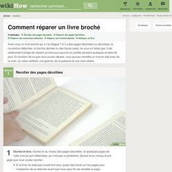 5 manières de réparer un livre broché