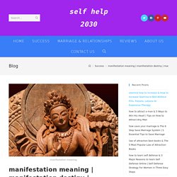 manifestation definition -